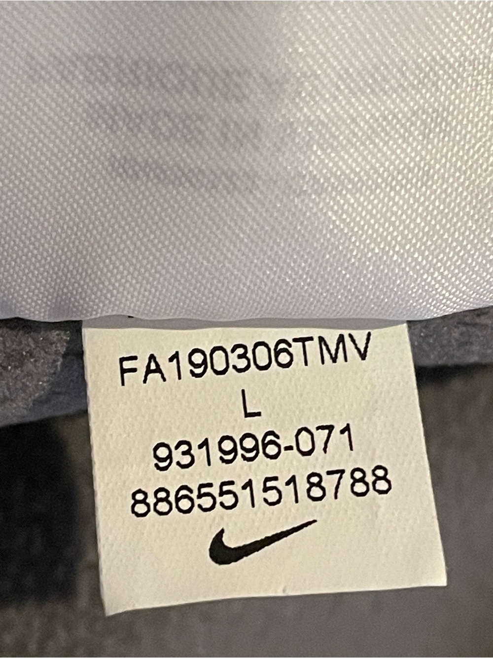 Nike DRI-FIT Gray Size: Large Full-Zip Performance Hoodie - Picture 5 of 6